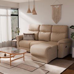 Isla Fabric Recliner L-Shaped Sofa (Sectional)