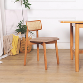 Lily Rattan Wooden Dining Chair