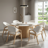 Aurum Dining Set (1 Table + 6 Chair) by Wood Haven