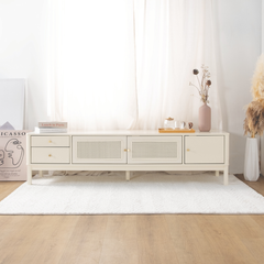 Ivory Wooden TV Console