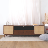Kino Wooden TV Console (Rattan)