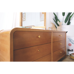 Romy Wooden Senior Chest of Drawer with Mirror