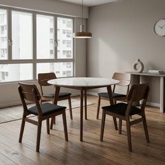 Summ Dining Set (1 Table + 4 Chair) by Wood Haven