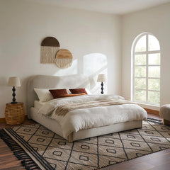 Roddi Boucle Fabric Bed Frame