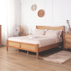 Megan Wooden Bed