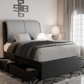 Xanie Fabric Drawer Bed Frame