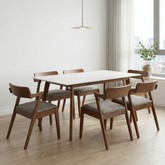 Benton Dining Set (1 Table + 6 Chair) by Wood Haven