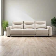 Renzo Genuine Leather Sofa - Maxi Home Furnishing