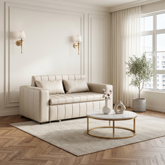 Selvina Faux Leather Sofa Bed