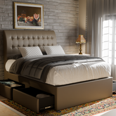Orlando Faux Leather Drawer Bed Frame