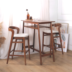 Ruby Wooden Bar Stool