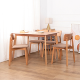 Yumiko Wooden Dining Set (1+4)