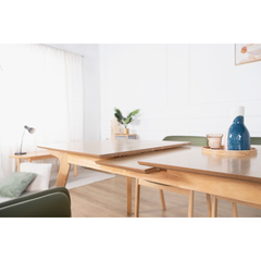 Ivy Beech Extendable Wooden Dining Table (160-190cm)