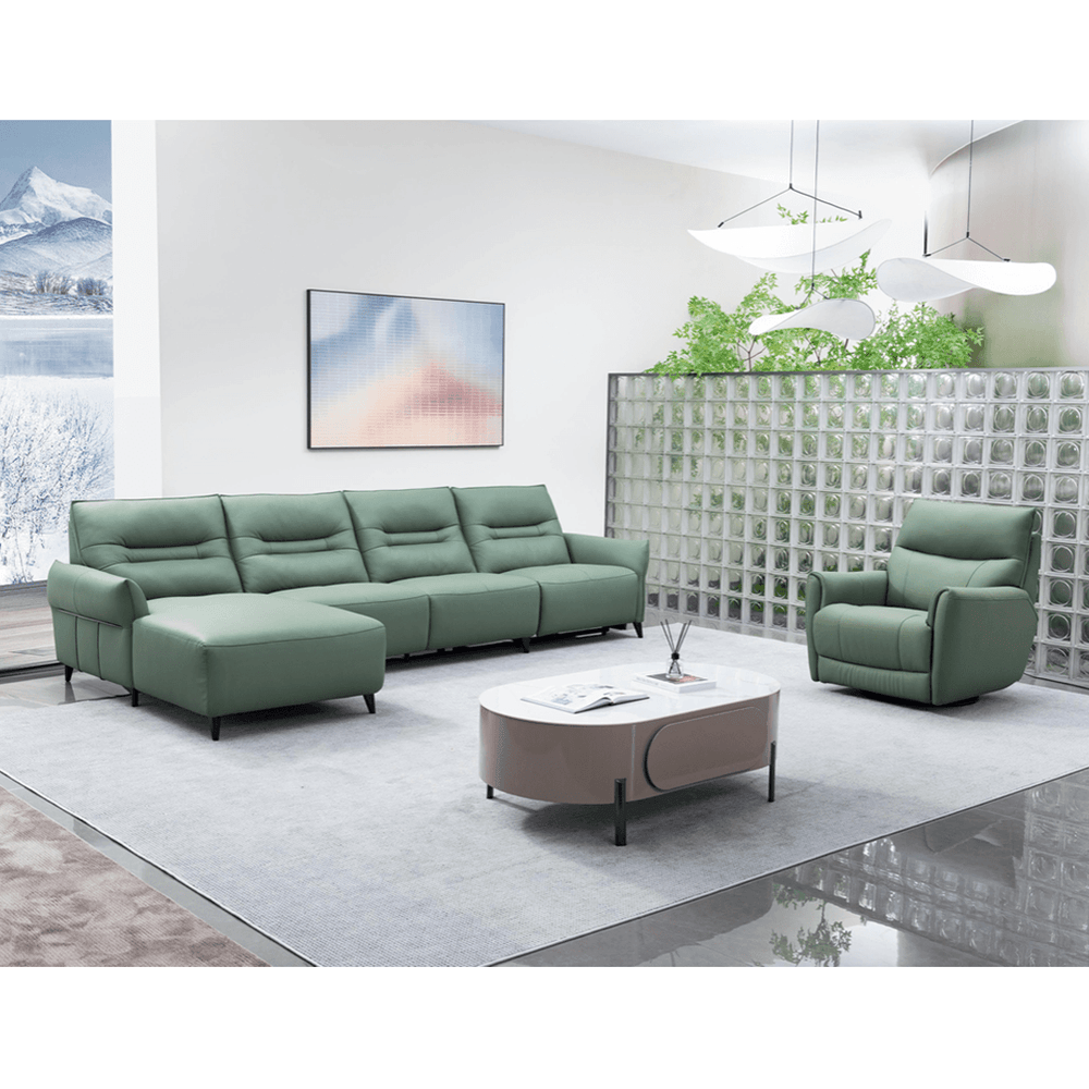 Dollee Genuine Leather Sofa - Maxi Home Furnishing