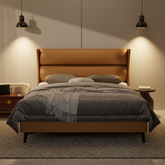 Kimble Genuine Leather Divan Bed Frame by Esteller