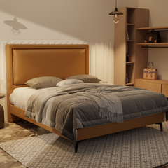 Jinny Genuine Leather Divan Bed Frame by Esteller