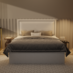 Jinny Genuine Leather Storage Bed (Gas Lift) by Esteller