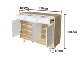 Aurelia 3 Drawer & 3 Door Shoe Cabinet by Wood Haven