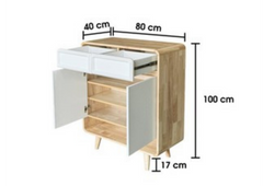 Aurelia 2 Drawer & 2 Door Shoe Cabinet by Wood Haven