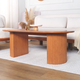 Romeo Wooden Oval Coffee Table