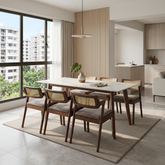 Ardenwood Dining Set (1 Table + 6 Chair) by Wood Haven