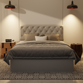 Wimble Genuine Leather Storage Bed (Gas Lift) by Esteller