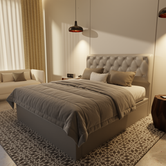 Wimble Genuine Leather Storage Bed (Gas Lift) by Esteller