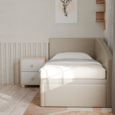 Elara Faux Leather Side Storage Daybed