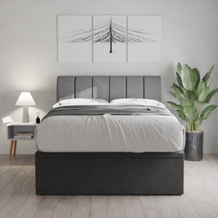 Marcell Fabric Storage Bed Frame
