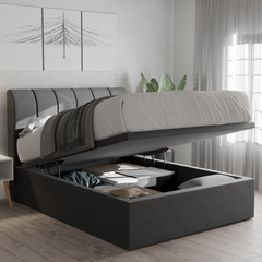 Marcell Fabric Storage Bed Frame