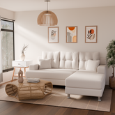 Russet Fabric Sectional Sofa