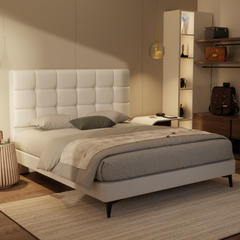 Mancine Genuine Leather Divan Bed Frame by Esteller