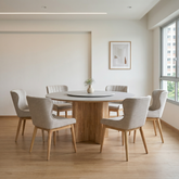 Solara Dining Set (1 Table + 4 Chair) by Wood Haven