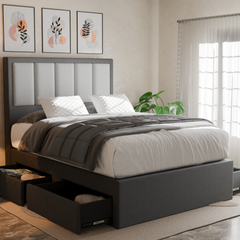 Torian Fabric Drawer Bed Frame