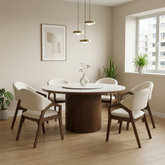 Lux Dining Set (1 Table + 4 Chair) by Wood Haven
