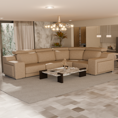 Lush Fabric Sectional Sofa