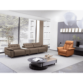 Quennel Genuine Leather Recliner Sofa - Maxi Home Furnishing