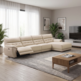 Allie Genuine Leather Recliner Sofa