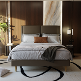 Garry Faux Leather Bed Frame