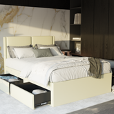 Garry Faux Leather Drawer Bed Frame