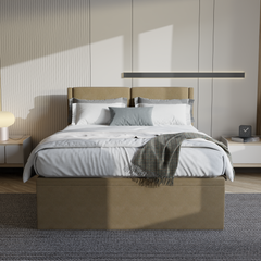 Garry Fabric Storage Bed (Water Repellent)