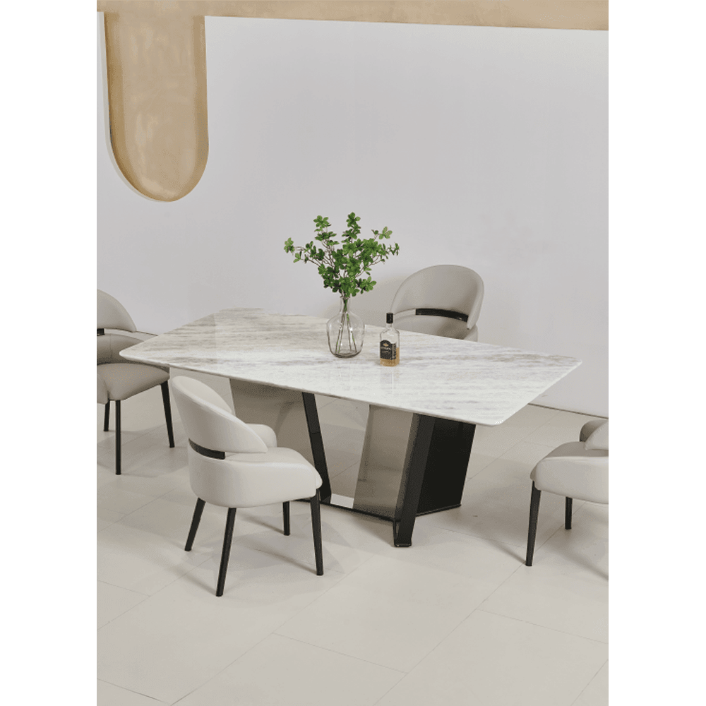 Viviana Sintered Stone Dining Table - Maxi Home Furnishing