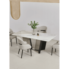 Viviana Sintered Stone Dining Table - Maxi Home Furnishing