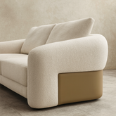 Ashen Fabric Sofa