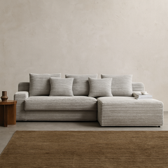 Sedona Corduroy Fabric Sectional Sofa
