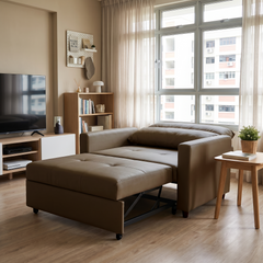 Luvano Leather Sofa Bed