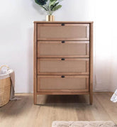 Megafurniture | Delora Rattan Wooden Chest of Drawer | Chest of Drawer