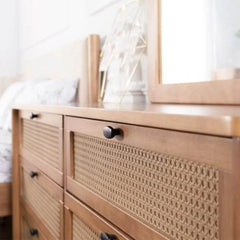 Megafurniture | Delora Senior Rattan Wooden Chest of Drawer | Chest of Drawer