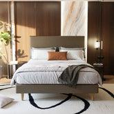 Manovel Faux Leather Divan Bed Frame + Somnuzยฎ Durafirm 10" Spring Mattress with Eurotop