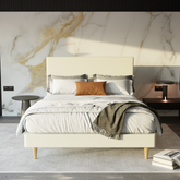 Manovel Faux Leather Bed Frame